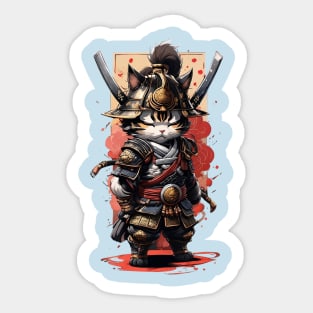 Samurai Cat 14 Sticker